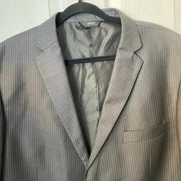 Angelo Rossi Hand Tailored  Performance Stretch Charcoal Blazer Men’s Size 50 R - Picture 6 of 8